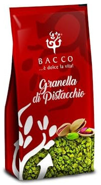 Granella di pistacchio | 100% pistacchio tritato di prima qualità | dalla Sicilia | Bacco | busta da 100g