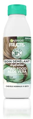 Garnier Fructis Hair Food Entwirrungspflege, Aloe Vera, trockenes Haar, 350 | 98 % Inhaltsstoffe natürlichen Ursprungs, vegane Formel, Flasche aus 50 % recyceltem Kunststoff, schmelzende Textur