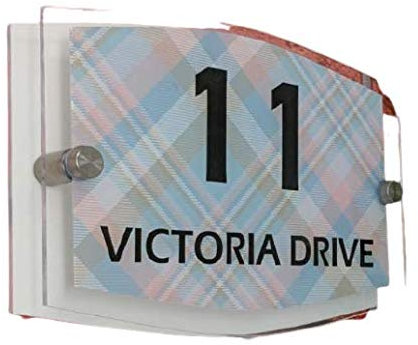 Be-Creative Placa de acrílico personalizada para casa, dirección, número de calle