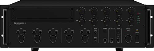 Monacor PA-6010Z ELA-Verstärker 600W 5-Kanal 10-Zonen