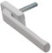 SIEGENIA Si Portal Bi Faltbare flache Türgriffe für zweifach gefaltete Türen, Bifold Windows, Weiß