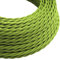 LEDSone Light Green 5 Meter Vintage 2 Core Twisted Electric Cable Fabric Covered Wire Italian Braided 0.75 mm Electrical Cable Flexible Wire for Lighting Other Appliances