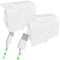 4Gamers SX-C8 X Twin Play & Charge Battery Pack Compatible with Xbox Series S and Xbox Series X Consoles - White