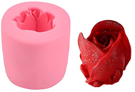 CRAFFANCY Silikonform, 3D-Rosenform, Kerzenform, Gipsform, Dekorationsform für Kerzen, Seife, DIY, Handwerk, dekorative Ornamente, Kunsthandwerk