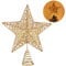 TOYANDONA Weihnachtsbaumspitze Weihnachtsbaum Stern Spitze Stern Christbaumspitze Baumspitze Spitze Beleuchtet mit 15 Warmlicht LED Lichtern für Weihnachtsbaumdekorationen 25 x 30 cm Golden