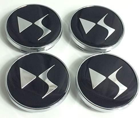 HEYCE 4 Stück Radnabenkappen Nabendeckel Felgendeckel Felgenkappen Radnabenabdeckung Radkappen 60mm für Citroen DS3 DS6 DS7