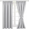 Hiasan Silver Grey Curtains & Drapes Blackout Curtains for Bedroom Living Room Curtain Thermal Curtains 46 x 54 Inch 2 Panels with Tiebacks