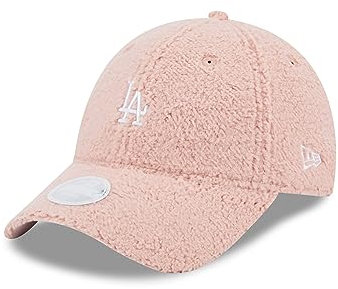 New Era Los Angeles Dodgers Baseball Frauen Fancap Plüsch Teddy Rosa 9Forty verstellbar gebogener Schirm - One-Size