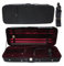 Vetimobato Viola-Koffer, verstellbar, 38,1 - 41,9 cm, 40,6 cm, harte Viola-Box, Verbundmaterial, mit Umhängebändern, Notenblatttasche und 4 Bogenhaltern (rotes Samtfutter)