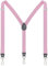 Ausukler Hosenträger Damen und schlanker Herren Extra Stark 2,5cm mit Karabiner Haken Elastischen Riemen für Jeans (Rosa)