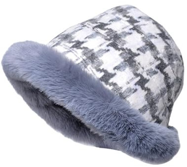 Vlies Winddichte Ausschnitt Schiebermütze Herren Damen Plüsch Fischerhut,Plüsch Beckenhut,Warmer Eimerhut mit Ohren Mütze Neugeborene winterhut Damen weiß Herren winterhut