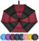 ZOMAKE Parapluie de Golf XL - Parapluie Grande Taille au Vent 62inch - Parapluie Solide Résistant pour Les Femmes et Les Hommes(Noir/Rouge)
