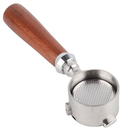Kaffee-Siebträger, 3 Ohren, Kaffee-Bodenloser Siebträger, Abnehmbare Edelstahl-Kaffee-Siebträger, Ersatzteile (51MM)