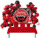 Gebutstag Luftballons Ladygirl Dekoration Ladygirl Partygeschirr Fotografie Foto Geburtstag Party Supplies Set für Kinder Gebutstag Deko