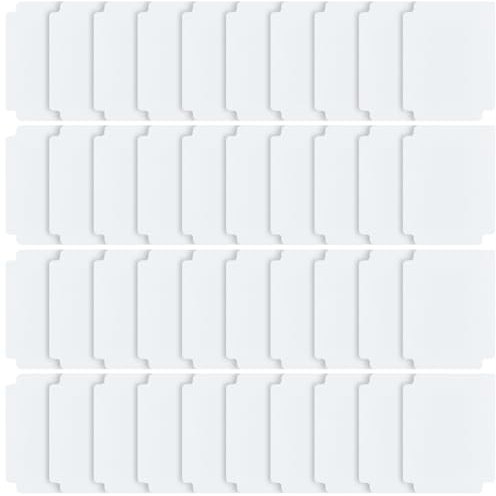 CRASPIRE Trading Card Dividers White Card Separator Card Sorting Tray Plastic Card Dividers Board Game Card Separator Card Deck Box Dividers for Game Organizer Storage 40sheets 2.75 x 3.7 Inch