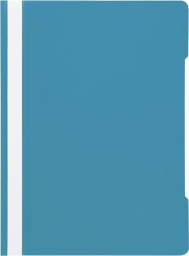 Papiertiger Schnellhefter Marke Brunnen PP für Schule und Büro (Schulqualität, Türkis, 10er Pack)