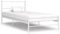 Willood Bett Weiß Metall 90x200 cm