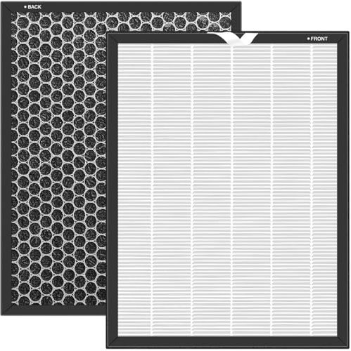 iReijomoi Replacement Air Filter Vital 100S Compatible With LEVOIT Vital 100 100-RF AIR Purifier,H13 True HEPA 3-in-1 Activated Carbon Filter(White-2 Pack)