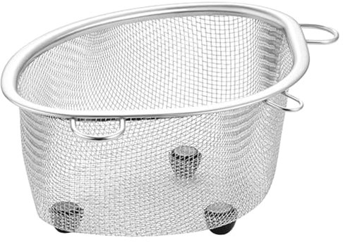 Kitchen Sink Strainer, Wire Mesh Over Sink Colander Rice Strainer, Sink Drain Filter, Anti-Odor Food Catcher Drain Basket, Food Scraps Catcher for Filter Food Waste and Wash Fruits or Vegetables