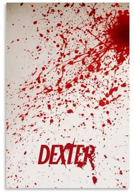 EGLOBICH Dexter 1 TV-Show-Poster, Wandkunst, dekoratives ästhetisches Leinwandposter, 20 x 30 cm, ungerahmt, Dexter 1