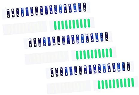 CIMAXIC Piano Label Stickers 17-key Scale Sticker Overlay for Keyboard for Thumb Piano Learning