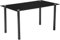 Shiito | Modelo LIDER | JC - Mesa de Comedor | Mueble Moderno de Salón | Tapa de Cristal y Patas de Color Negro - 120x180 cm