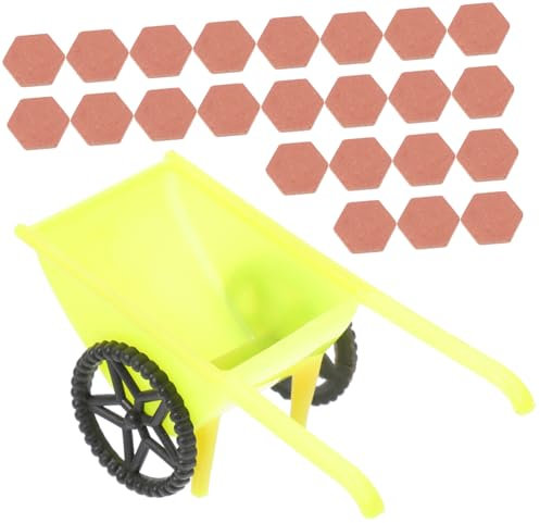 Toyvian 1satz Miniatur Ziegelsteine Bausteine Für Miniatur Häuser Sandtisch Und Deko Kleiner Schubkarre Für Kreative Bastelprojekte