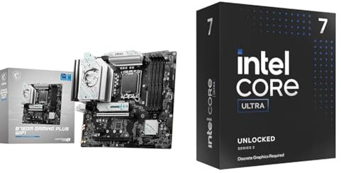 MSI B760M Gaming Plus WiFi Placa Base + Intel Core Ultra 7 265KF procesador para Equipos de sobremesa 20 Cores