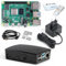 Raspberry Pi 4 8GB Starter Kit Black | Alimentatore USB-C 15 W | Alloggiamento | 64 GB Edition | Cavo Micro HDMI 4k | Set dissipatore di calore