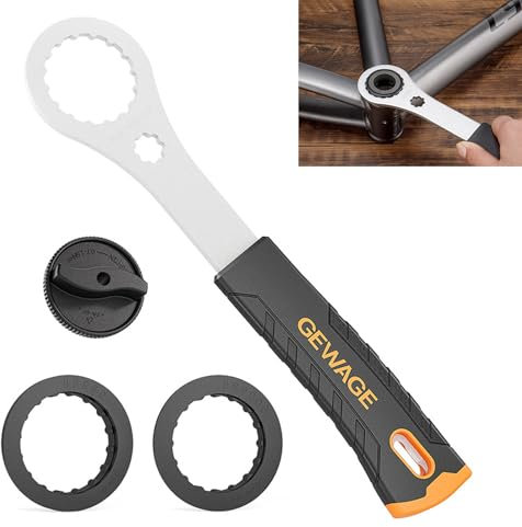 SKDFHOD Fahrrad Centerlock Werkzeug, Fahrrad Innenlagerschlüssel, Fahrrad Tretlagerschlüssel Kompatibel mit Shimano Hollowtech II/BB9000/BBR60 für Fahrradreparaturen (Schwarz)