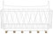 Toyvian Bunk Bed Bedside Shelf Organizer Upper Bunk Bed Storage Basket Bamboo Bedside Hanging for Dorm Room for Students