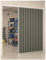 Rideau Accordéon Porte Entrée Interieur, Occultant Isolant Thermique Rideau de Porte Sans Percage avec Tringle Extensible/Bouton Magnétique Porte Accordeon pour Salon et Cuisine(C,Track W180cm/Curtain