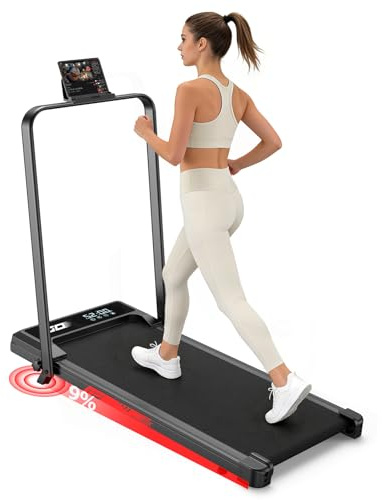 4-in-1-Laufband, faltbar, mit 9 % Steigung, elektrisches Laufband, 10 km/h, Motor 3,0 PS, fortschrittliches Dämpfungssystem, LCD-Display, verstärkter Rahmen, max. 140 kg, für Zuhause & Büro