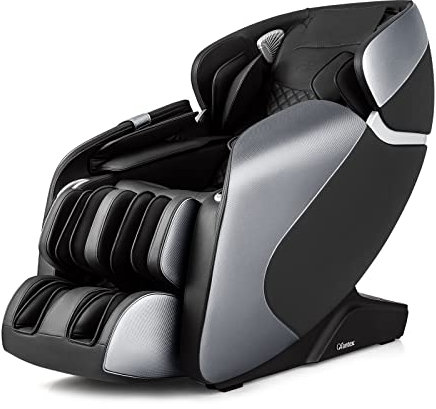 GOPLUS Massagesessel Ganzkörper, Massagestuhl mit Schwerelosigkeitsfunktion, Fernbedienung, Sprachsteuerung, Heizung & 12 Massageprogramm, Relaxsessel elektrisch für Zuhause & Büro (Schwarz)