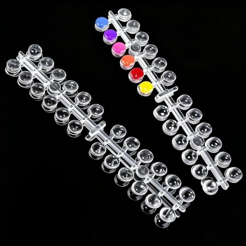 Nail Swatch Sticks 240 PCS, Round False Nail Display Tips for Color Chart | Nail Polish Swatch Dots with Self-Adhesive Stickers for Salon Color Coding, Nail Art Training,Storage, and Shade Reference.