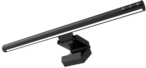 OBEST Computer-Monitor-Lampe,LED-Augenschutz-Schreibtischlampe,Lichtleiste mit Einstellbarer Helligkeit,Computer-Fülllicht,Geeignet für Büro und Zuhause mit Ruhepausen-Erinnerungsfunktion