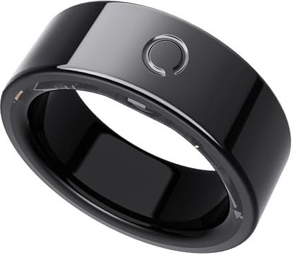 opove Smart Ring, Anello Smart con App Senza Abbonamento, Monitoraggio del Sonno, Frequenza Cardiaca, HRV, Anello Fitness Tracker, Batteria fino a 8-12 Giorni, Compatibile con iOS & Android, Nero-9