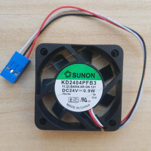 DJHAQDM Compatible para SUNON KD2404PFB3 24V 0.9W 4CM 4010 3-Wire Ventilador refrigeración