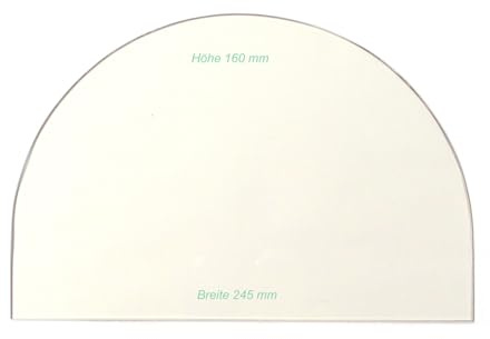 Kaminglas Sichtscheibe 4 mm, passend für Bruno Mini