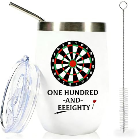 Tasse Dart Zubehör Personalisiertes Geschenke für Männer & Dartspieler | Ideal für Spieleabende mit Freunden dartzubehör deko Edelstahl Kaffeetassen & Becher 350ml