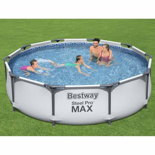 Mengtu Steel Pro MAX Rundpool Set mit Filterpumpe - 4678L, Tritech & Stahl, UV- & Chlorbeständig Model92834