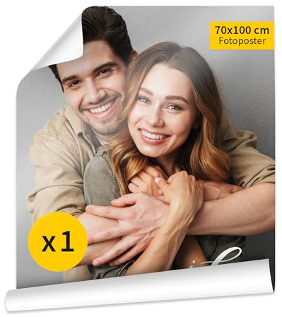 druck.de Fotoposter 70x100cm - glänzend - eigenes Foto - Wandbild | Fotoposter mit eigenem Foto, 70x100cm, glänzender Kunstdruck, Premium Wandbild, personalisierbar, Fotogeschenk