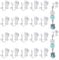 PH PandaHall 50pcs Clip-on Earring Hooks Non-Pierced Earring Findings Clip on Earrings Converter for Earrings DIY Jewellery Making Women,13x6x7mm, Silver