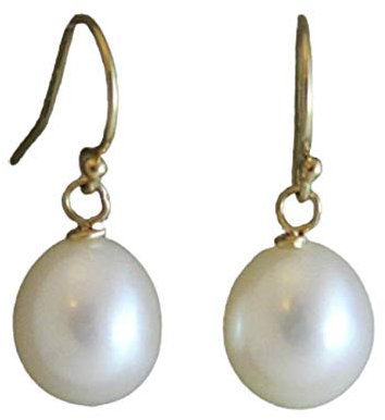 Cultured Freshwater Pearl 14kt Gold Filled Drop Dangle Earrings - Handmade Gift Ideas for Women - Birthday Valentine's Mother's Day Gift - Bridal Wedding Jewellery