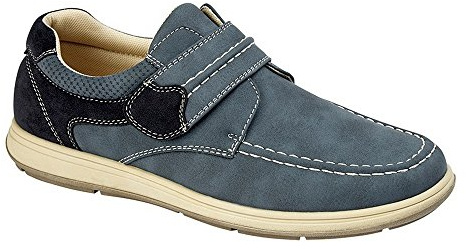 Scimitar Mens Touch Fastening Casual Shoe (7 UK) (Navy)