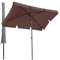 QUICK STAR Parasol de Balcon rectangulaire 2 x 1,25 m avec Housse de Protection Taupe
