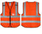 Salzmann Warnweste, personalisierbar, 3M, Warnweste, Warnweste, 3M-Reflektorband, Orange, Blanko (ohne Personalisierung), XXL-3XL