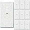 Serviettenshop 100 Taschentücher für die Hochzeit (10x10) Uni perlmutt mit Ornamente geprägt Freudentränen