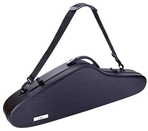 Aileen - Custodia rigida per violino 4/4, con sospensione igrometro Nero scuro.