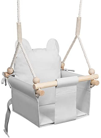 MAMOI® Columpio para niños con cinturón de Seguridad, Altura Ajustable 190-260 cm, Uso Interior y Exterior